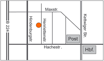 Lageplan impulse e.V. in der Henriettenstraße VERGRÖSSERN